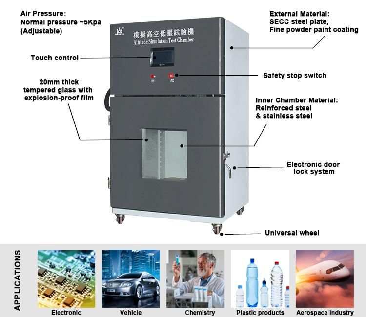 Environment Simulation High Altitude and Low Pressure Test Chamber Price