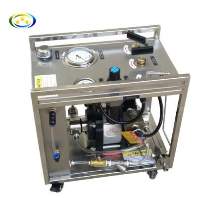 10-4000bar High Pressure Pneumatic Liquid Booster Pump Hydraulic Pressure Testing Bench