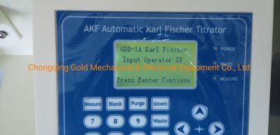 Automatic Water Content Tester Volumetric Mothod Karl Fischer Mositure Titrator ASTM E203