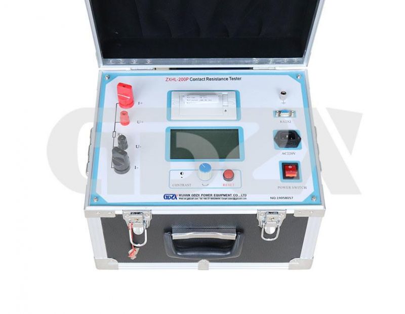 China Manufacturer Portable Color LCD display Built in Micro Printer 200A Circuit Beaker Contact Resistance Meter Loop Resistance micro ohm Tester