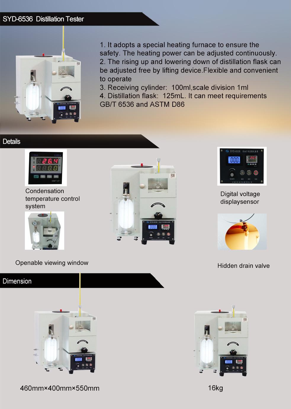 ASTM D86 Distillation Tester