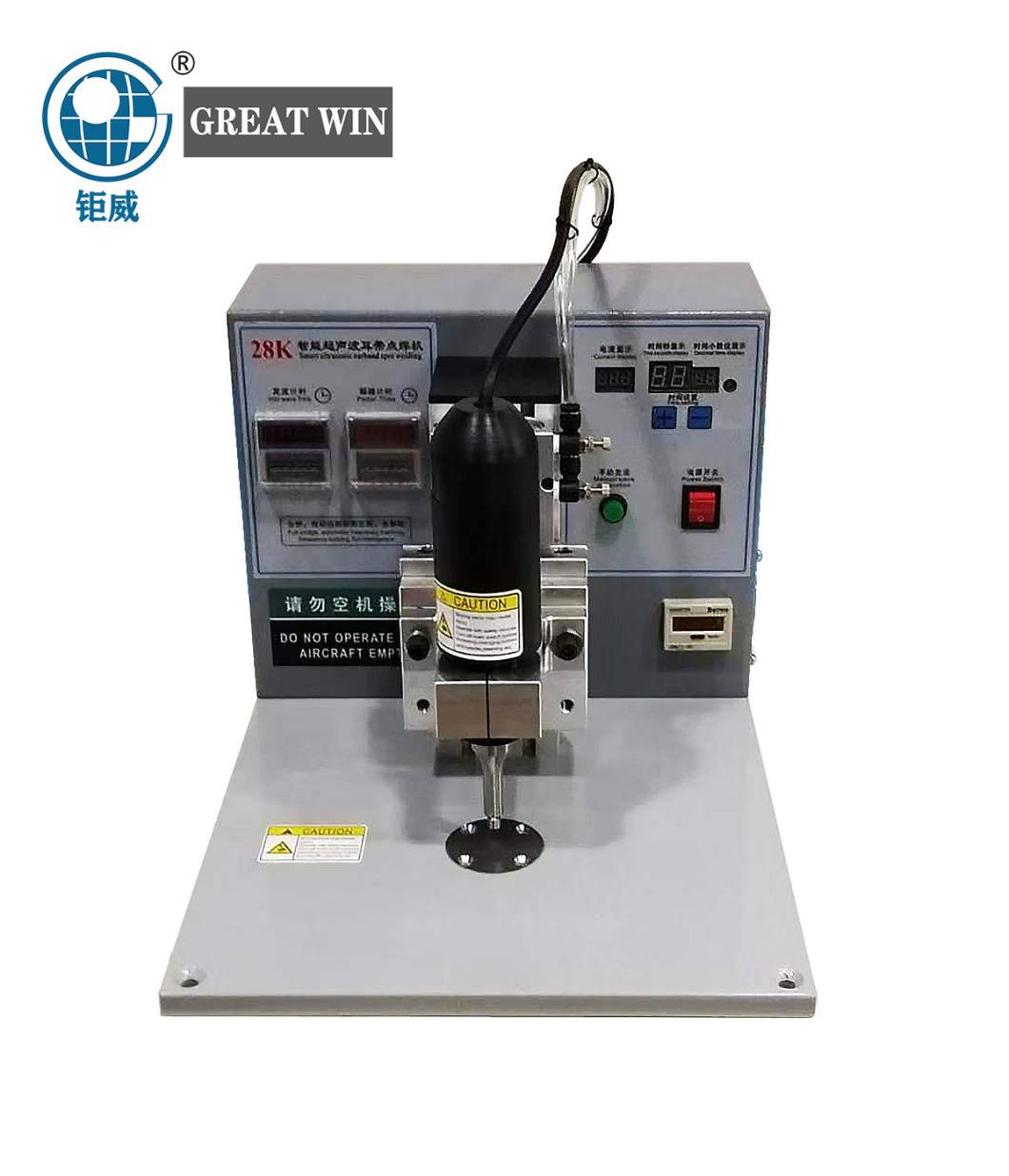 Ear Loop Belt Ultrasonic Spot Welding Machine for Kn95 N95 Medical Disposable Face Mask (GW-109)