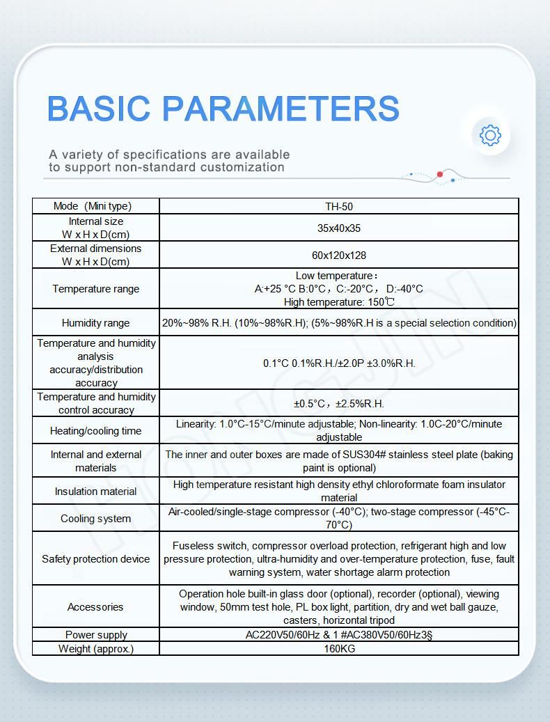 Hj-4 Customization Small Environmental Conditions Control Unit Test Chamber