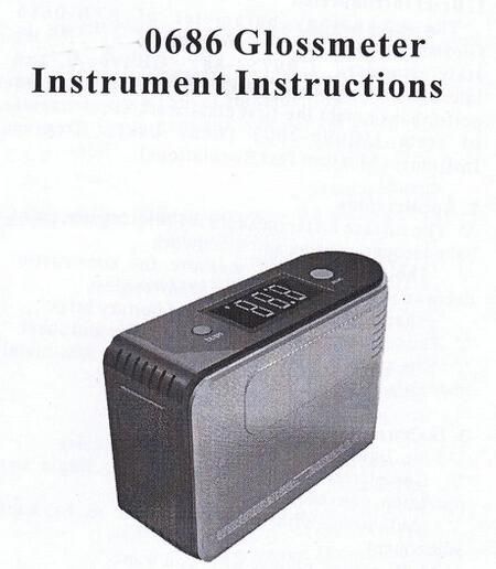 Paint Powder Coating Testing Equipment Glossmeter Instrument Instructions