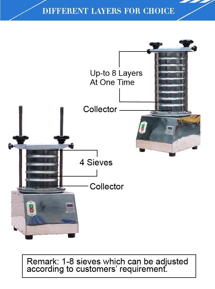 Automatic Particle Size Analyzer Lab Test Sieve Shaker for Laboratory