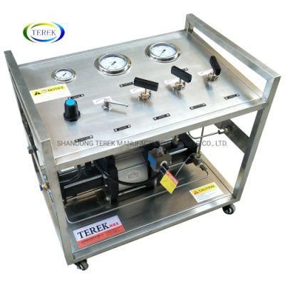 Pneumatic Terek Air-Driven Gas Pressure Booster Pump System for Nitrogen Oxygen Helium Hydrogen N2o CO2 LPG Npg Gas