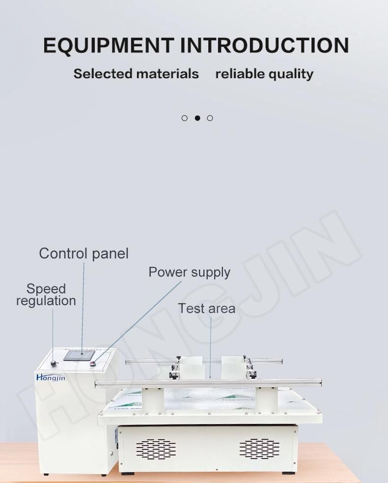 Hj-11 Dongguan Machinery Carton Package Simulation Transport Vibration Table Tester