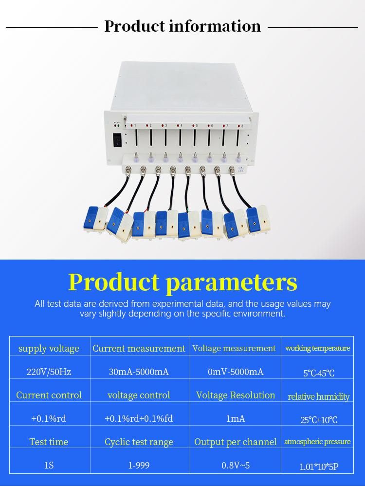 China Factory Price Flat Battery Battery Life Cycle Tester & Cylinder 18650 Battery Discharge Capacity Testing for E Bike Battery Tester