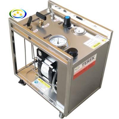 Compact Portable Pneumatic Liquid Pressure Booster Station for Valves and Pipes Hydro Testing