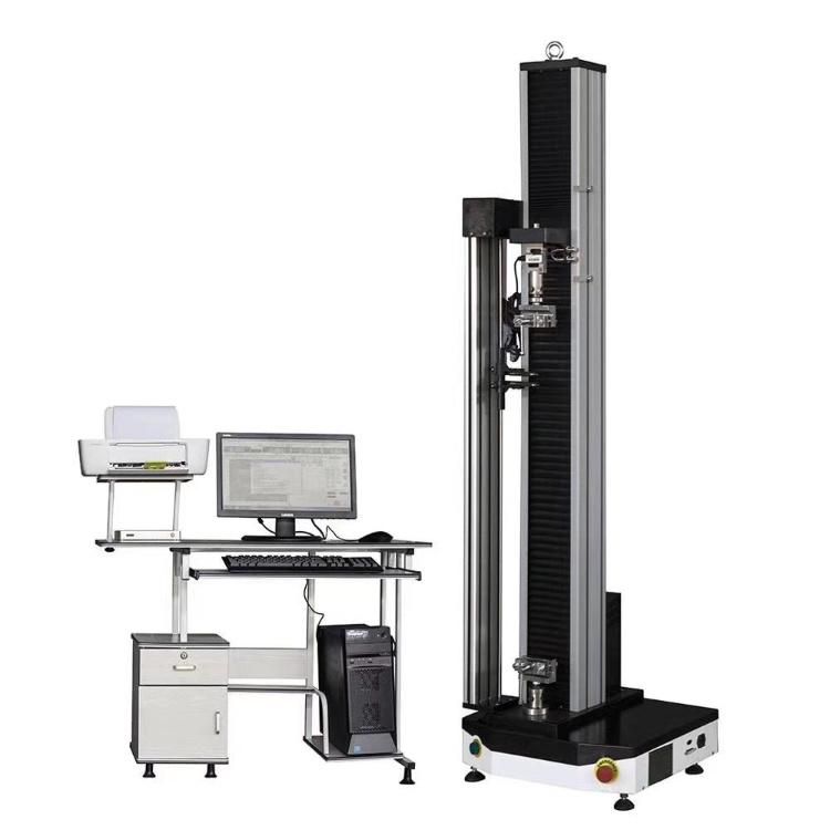 Single-Arm 5kn Computer-Controlled Electronic Universal Testing Machine with Corrugated Fixture and Extensometer for Laboratory