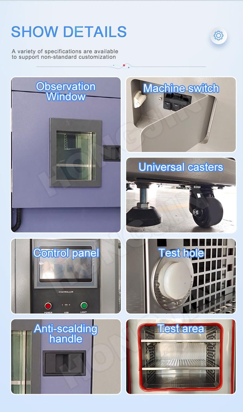 Laboratory Environmental Programmable Temperature Test Cold Hot Shock Testing Equipment