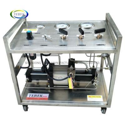 Terek Air Driven Pneumatic Oxygen/Nitrogen/Helium/CO2/N2o Cylinder Filling Gas Booster Pump