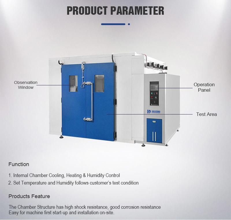 Customized Walk in Climatic Testing Chamber Environment Test/Testing Equipment