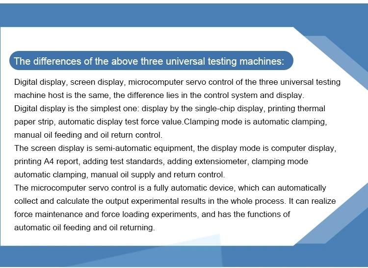 1000kn Microcomputer Controlled Hydraulic Universal Tensile Testing Machine