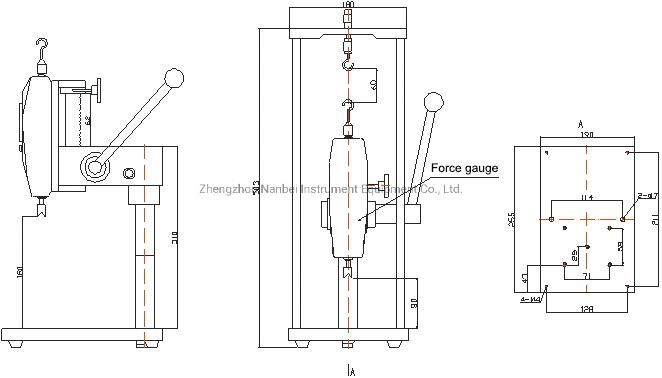 Ast Series Hand Pressure Pull Test Stand Test Rack Series