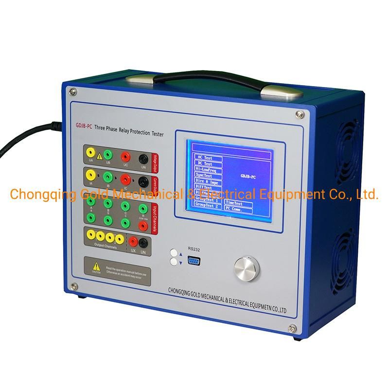 Three Phase Secondary Injection Tester Microcomputer Protection Relay Test Equipment Max Output 120A