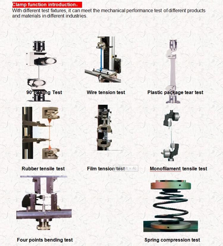 Universal Tensile Compression Strength Test Equipment for Leather Metal Paper