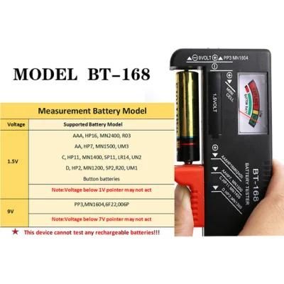 Digital Voltage Tester Battery Meter Electronic Battery Power Measure Checker Battery Tester for 9V 1.5V 2A 3A Cell CD