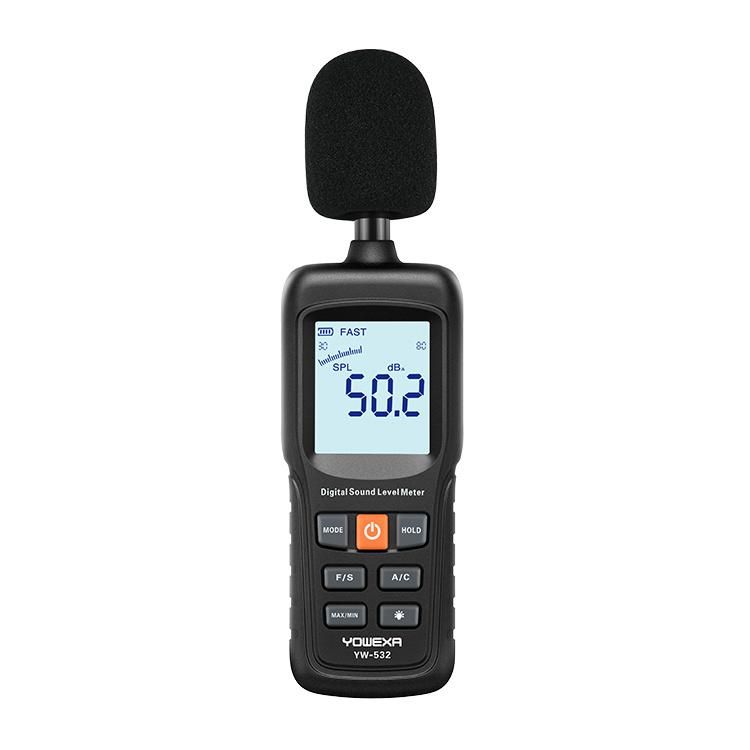 Yw-532X Data Hold Audio Noise Measure Device Sound Pressure Level Reader Digital Sound Level Meter Decibel Meter