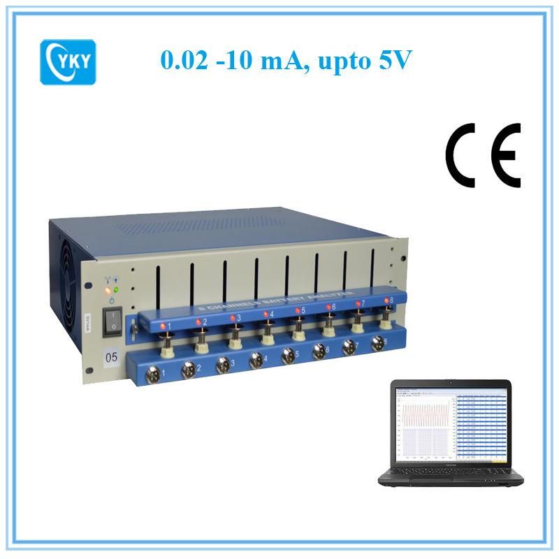 8 Channel Battery Analyzer (0.25 -300 Ma, Upto 5V W/ Temperature Measurement and Laptop & Software