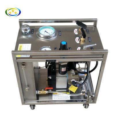 High Pressure 10-4000 Bar Portable Pneumatic Hydrostatic Pressure Test Pump for Valve Cylinder Testing