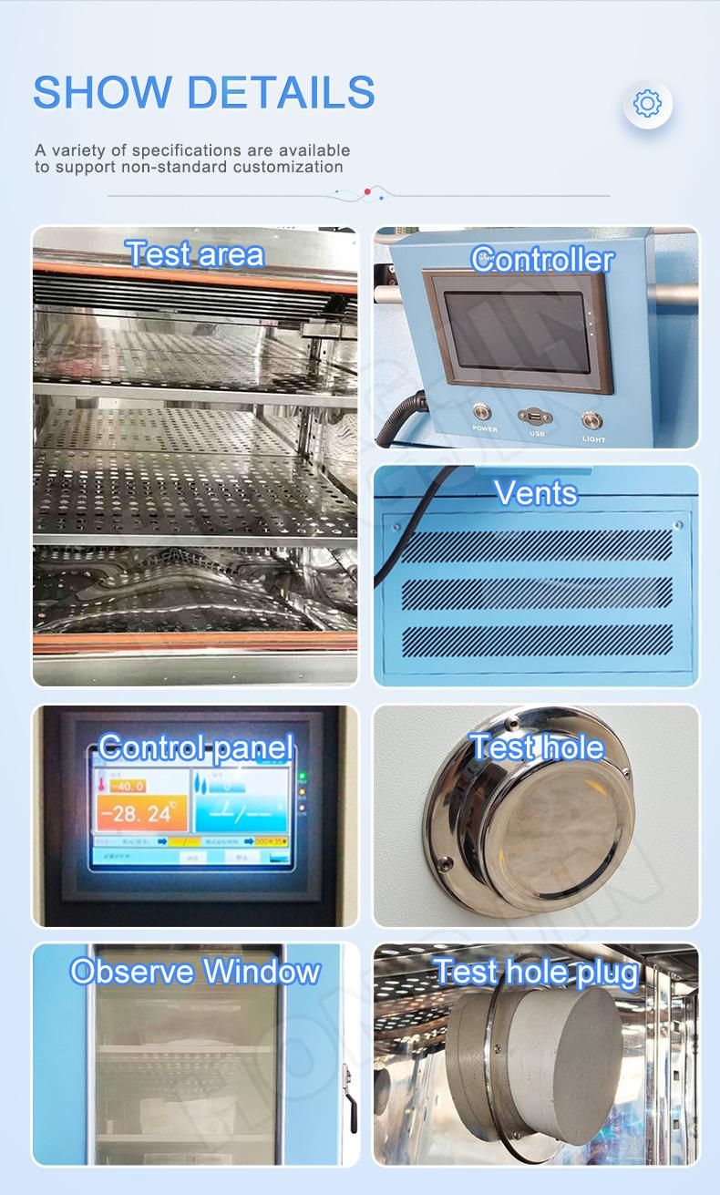 Hj-47 Program Temperature Cycles Testing Directly From The Touch-Screen Display of Your Climatic Chamber