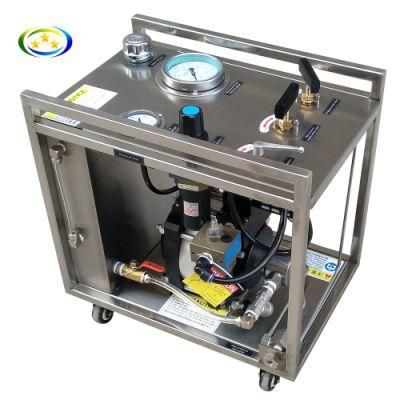 Terek Pneumatic Liquid Booster Pump Hydraulic Hydrostatic Pressure Test Bench for Valve Cylinder Pipe