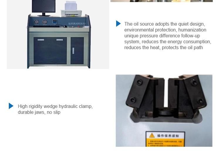 1000kn Microcomputer Controlled Hydraulic Universal Tensile Testing Machine