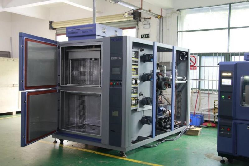 2 Zones Basket Type Hot Cold Thermal Shock Testing Chamber