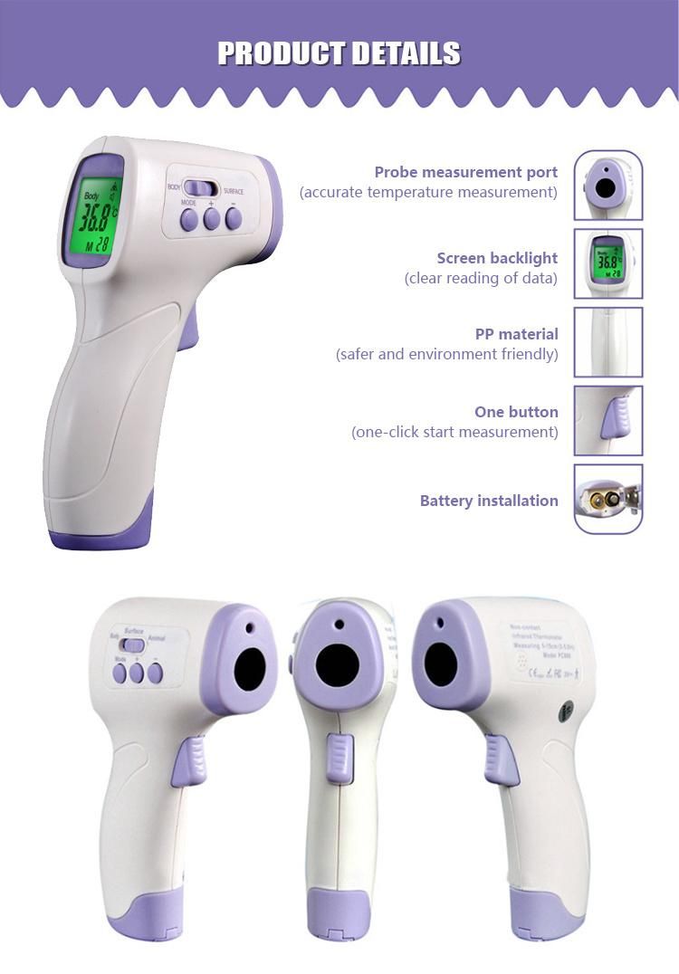 Wholesale Prices Medical Non Contact Digital Forehead Infrared Thermometer