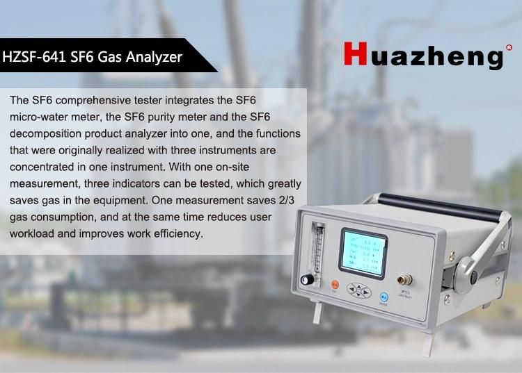 Sf6 Gas Dew Point Decomposition and Purity Multifunctional Test Set