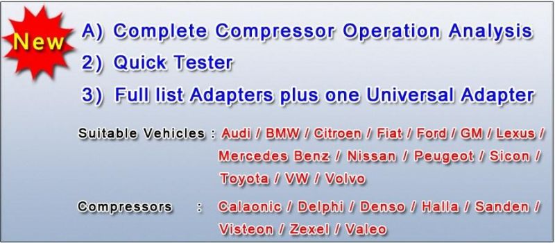 Auto AC Compressor Tester, Control Valve Tester, China Tester