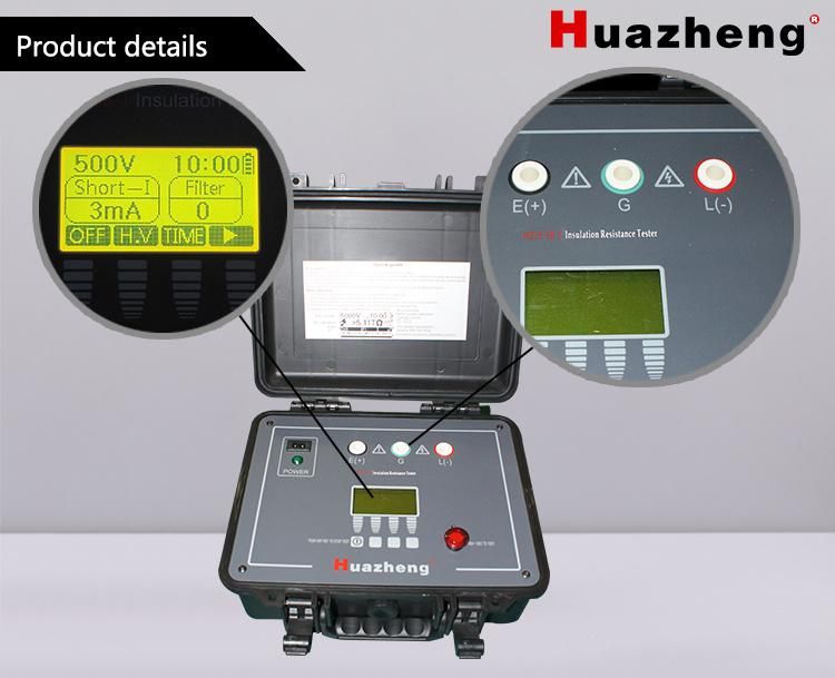 0.5kv 1kv 2.5kv 5kv High Voltage Megger Insulation Resistance Tester