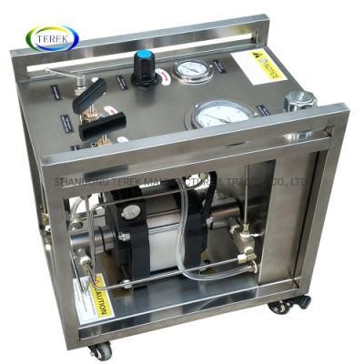 Terek Brand Pneumatic Liquid Booster Bench Hydraulic Hydrostatic Hydro Pressure Test Pump