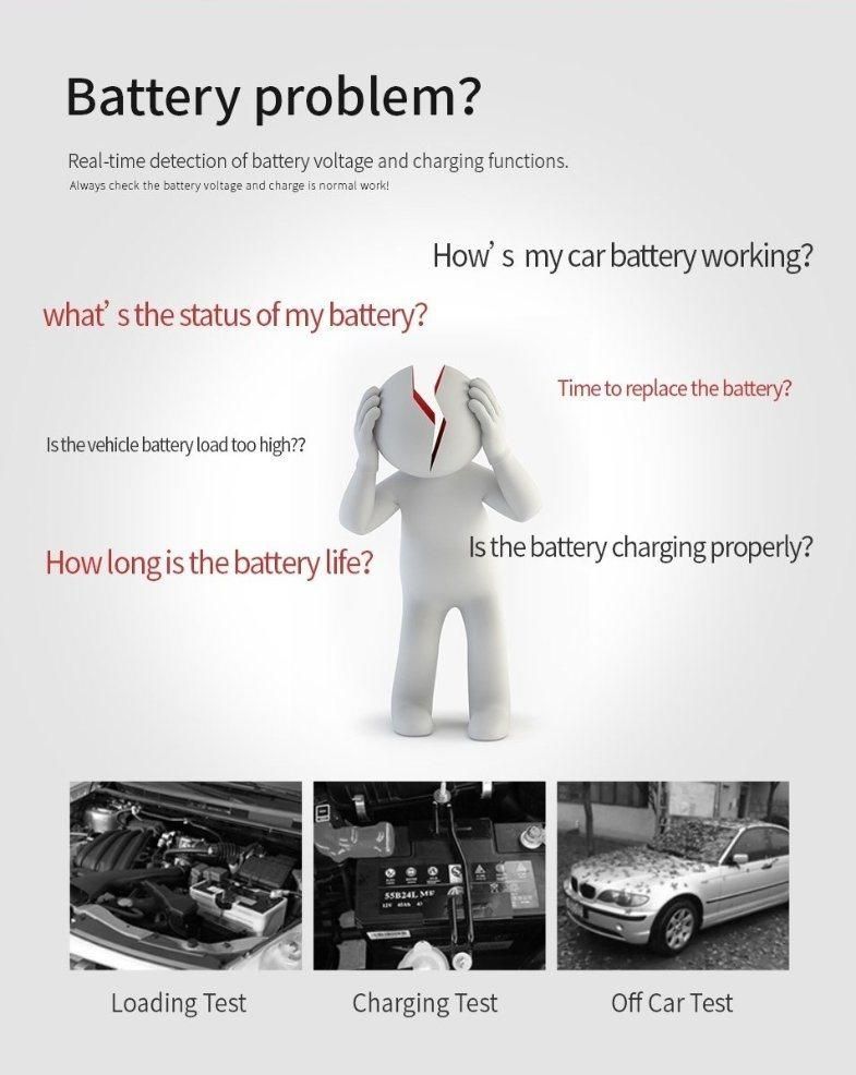 Ediag Bm410 Battery Mate Supporting Gasoline and Diesel 24V 12V