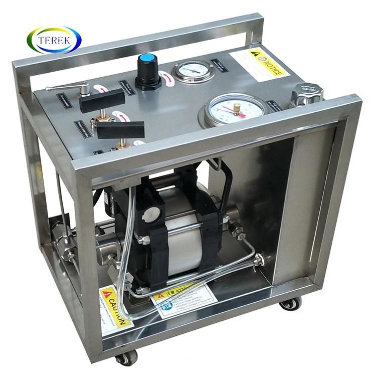 Terek Max 400 MPa Portable Air Driven Hydraulic Pump Test Stand Hydrotest Equipment