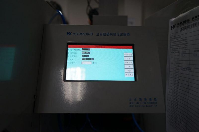 Automatic Paperboard Bursting Strength Tester