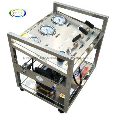 Terek Brand Model: Gu-Gtb-25 150-300 Bar Pressure Oil Free Pneumatic Fuel Oxygen Gas Booster Pump Equipment