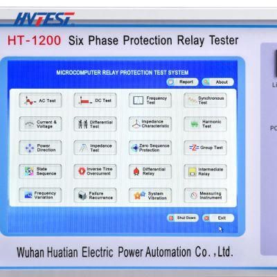 Microcomputer 6 Phase Secondary Current Injection Test Set/Portable Six Phase Protection Relay Tester Price