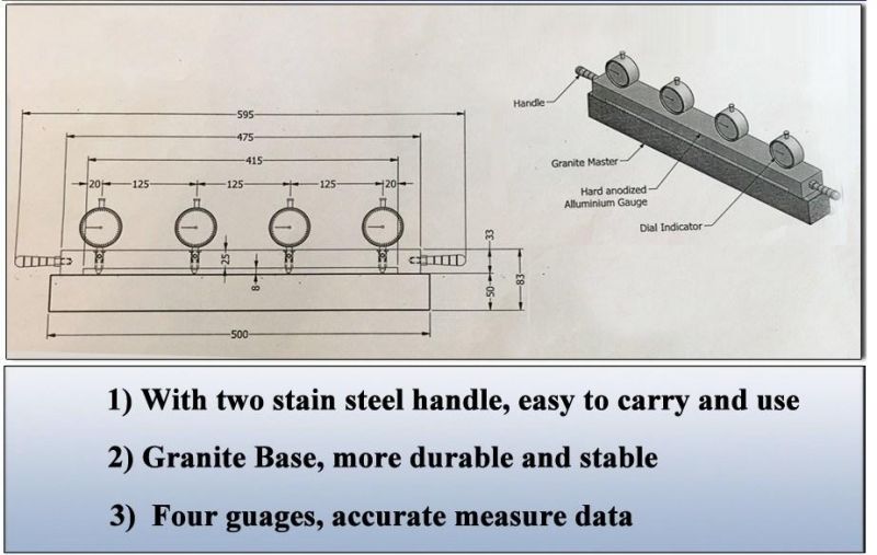 Lapping Machine Plate Flatness Gauge, Plate Flatness Measuring Instrument