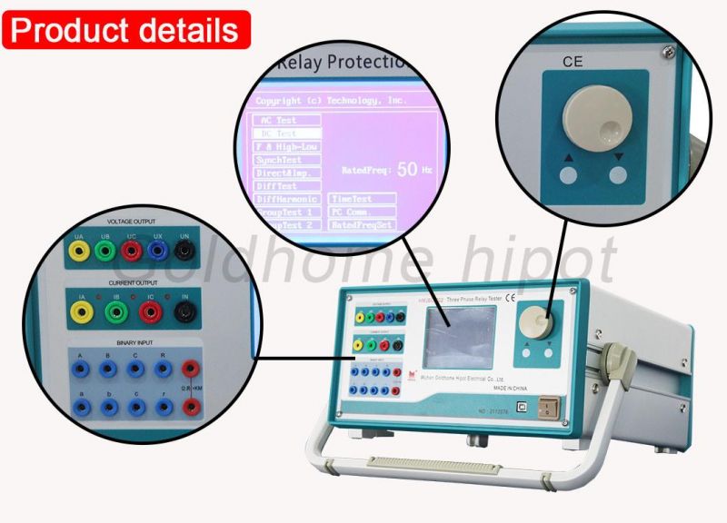 Secondary Current Injection Test Set / 3 Phase Protection Relay Tester