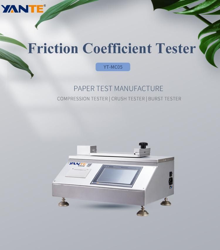 Static and Kinetic Coefficients of Friction Tester