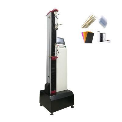 Hj-4 Universal Single Column Tensile Test Equipment, Digital Touch Screen Tensile Strength Machine Price