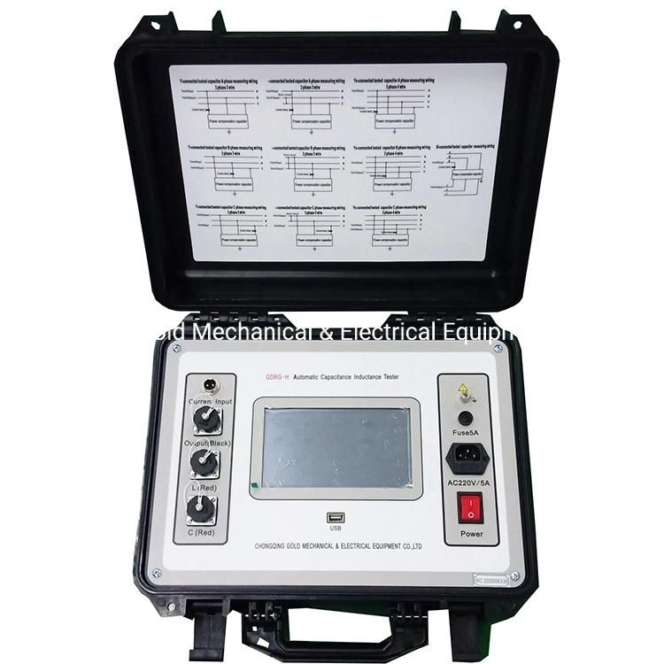 Each Phase and Total Capacitance of Substation Capacitor, Three Phase Capacitance Inductance Tester