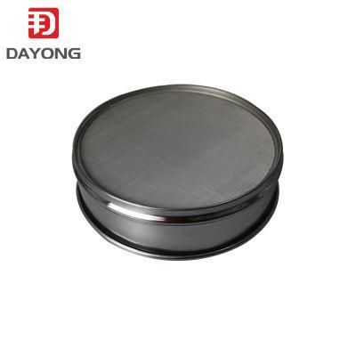 10&quot; Diameter 304 Stainless Steel Mesh Screen 75um 150 300 250 425 600 850 Micron Test Sieve with Brass Frame for Laboratory