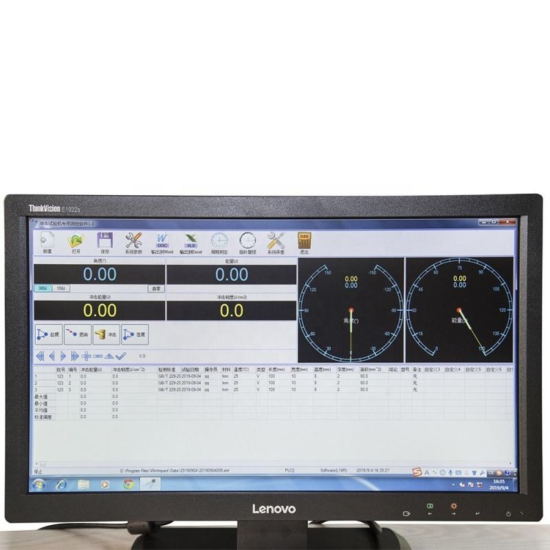 High Performance Jbw-300b Microcomputer Controlled Semi-Closed Impact Metal Testing Machine