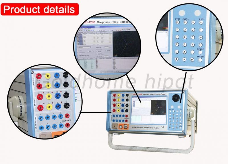 Protective Relay Test Set 6 Phase Electrical Relay Protection Tester High Accuracy High Quality Secondary Current Injection Relay Test Set