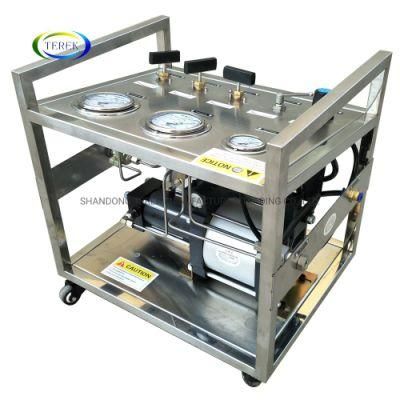 Hot Sale Terek 300-480 Bar Pneumatic Driven Nitrogen Gas Booster Pump for Gas Cylinder Refilling Equipment