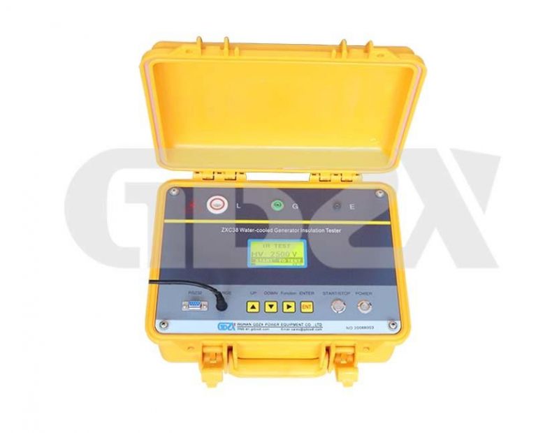 Water Cooled Generator Insulation Resistance Tester 25mA Range 200GOhms