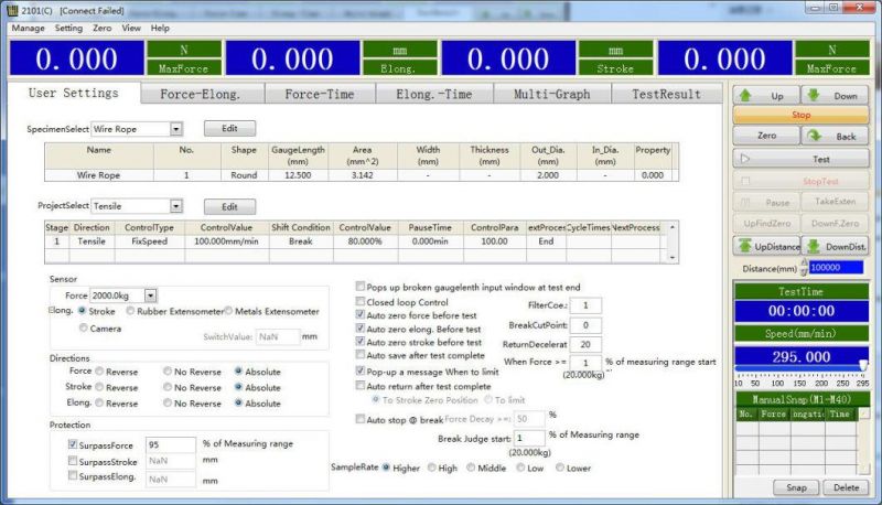 Lab Universal and Cable/Steel/Glass Fiber Other Materials Tensile Tester